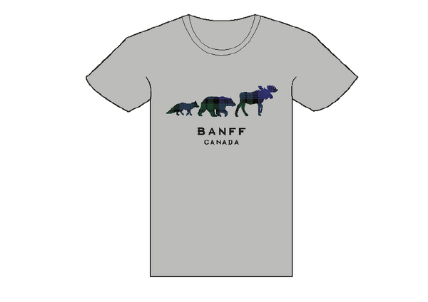 Grey Banff 3 Animal T-Shirt