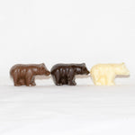 Chocolate treats shaped like bears.