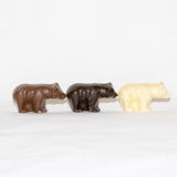 Chocolate treats shaped like bears.