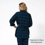 115 / Easy Fit Flannel Nightshirt / Black Watch Tartan