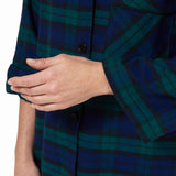 115 / Easy Fit Flannel Nightshirt / Black Watch Tartan