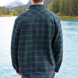 Sherpa Lined Flannel Shirt Men's Blackwatch Plaid