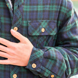 Sherpa Lined Flannel Shirt Men's Blackwatch Plaid