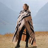 Blanket Throw in Light Beige