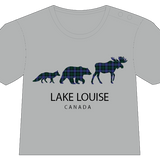 Kids Grey Lake Louise 3 Animal T-Shirt