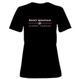 Ladies Rocky Mountain Flannel Company T-shirt in Black