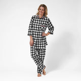 Rocky Mountain Flannel Easy Fit 2 Pc. Flannel Pyjamas in Large Buffalo Check Front View