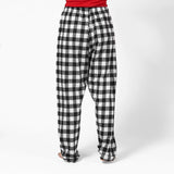 115 / Easy Fit 2 Pc. Flannel Pyjamas / Black and White Buffalo Check