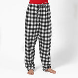 115 / Easy Fit 2 Pc. Flannel Pyjamas / Black and White Buffalo Check