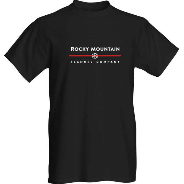 Classic Rocky Mountain Flannel Company T-shirt in Black