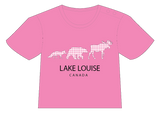 Pink Lake Louise 3 Animal T-Shirt