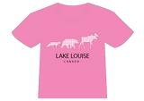 Pink Lake Louise 3 Animal T-Shirt