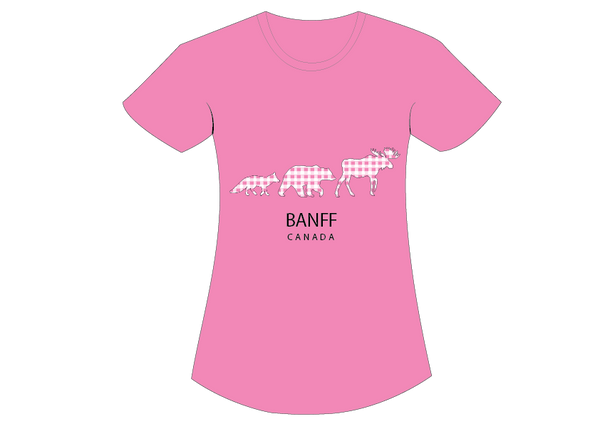 Pink Banff 3 Animal T-Shirt