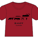 Kids Red Banff 3 Animal T-Shirt