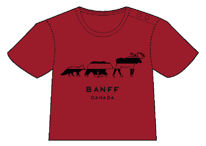 Red Banff 3 Animal T-Shirt