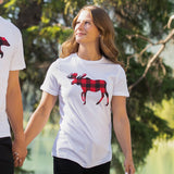 Ladies Long Fit Red Moose T-Shirt