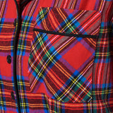 Rocky Mountain Flannel Long Flannel Nightshirt in Royal Stewart Tartan Pocket View