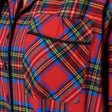 Rocky Mountain Flannel Knee Length Flannel Nightshirt in Royal Stewart Tartan Pocket View
