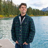 Sherpa Lined Flannel Shirt Men's Blackwatch Plaid