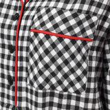 Rocky Mountain Flannel Long Flannel Nightshirt in Small Buffalo Check Pocket View