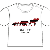 Kids White Banff 3 Animal T-Shirt