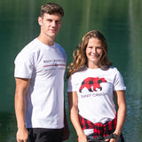 Classic Rocky Mountain Flannel Company T-shirt in White