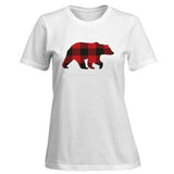 Ladies Long Fit Red Bear T-Shirt