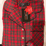 1001 / Woman's Knee Length Flannel Nightshirt in Mini Royal Stewart